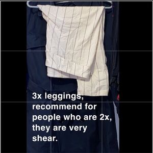 Stripped leggings
